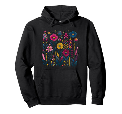 Wildflower Boho Summer Hoodie - Unique Graphic for Adults - T-Shirt, Sweatshirt, Hoodie