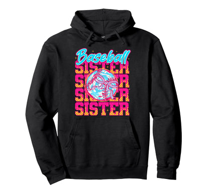 Softball Drip Sister Ice Cream Drip Hoodie - Trendy Graphic Men Women - T-Shirt, Sweatshirt, Hoodie