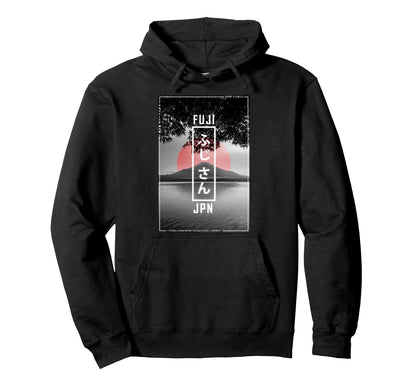 Mount Fuji Japan Lover Japanese 90S Hoodie - Minimalist Print Men Women - T-Shirt, Sweatshirt, Hoodie