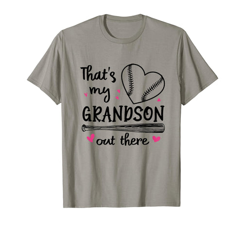 Thats My Grandson Out There Funny Baseball T-Shirt - Unique Graphic Unisex - T-Shirt, Sweatshirt, Hoodie