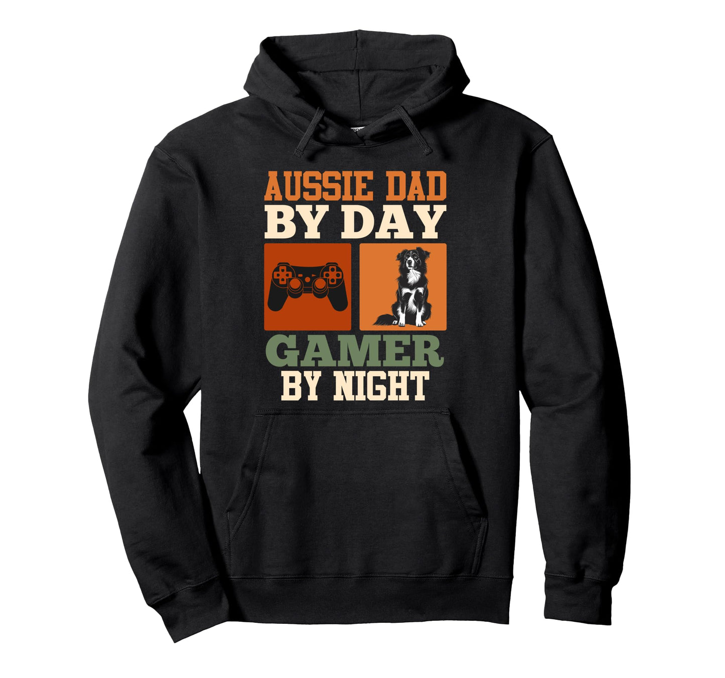 Aussie Dad Day Gamer Night Funny Hoodie - Novelty Apparel for Adults - T-Shirt, Sweatshirt, Hoodie