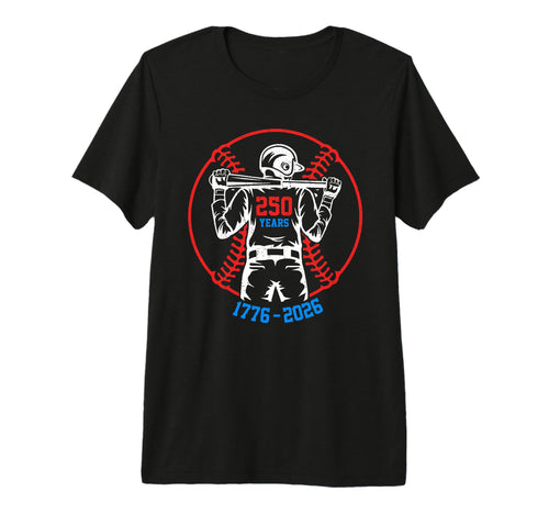 250 Years America Anniversary Baseball Us T-Shirt - Unique Graphic Unisex - T-Shirt, Sweatshirt, Hoodie