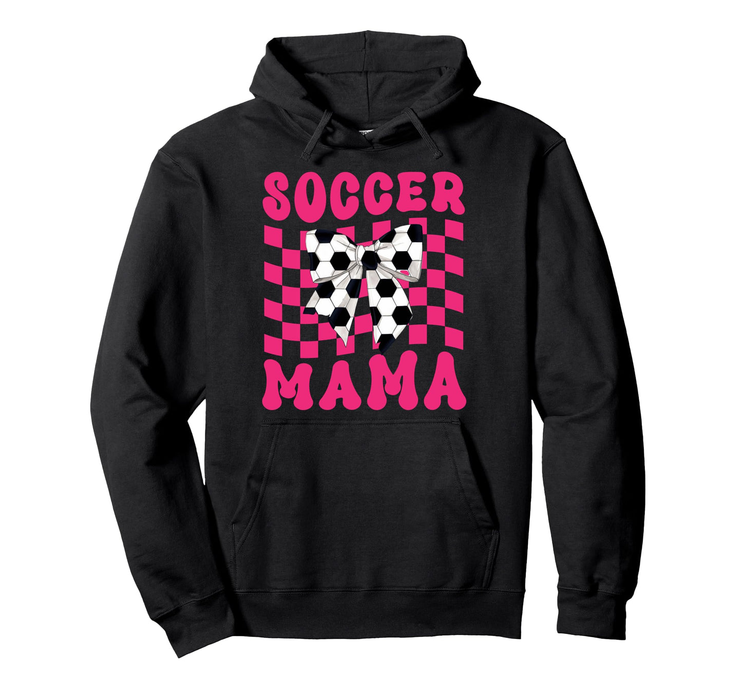 Soccer Mama Coquette Bow Soccer Mom Hoodie - Fun Novelty Design Men Women - T-Shirt, Sweatshirt, Hoodie