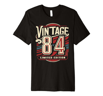 1984 Birthday 84 Born 1984 Typography T-Shirt - Novelty Apparel Men Women - T-Shirt, Sweatshirt, Hoodie