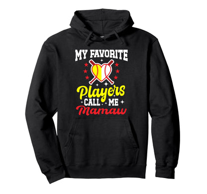 My Favorite Baseball Softball Hoodie - Aesthetic Graphic for Adults - T-Shirt, Sweatshirt, Hoodie