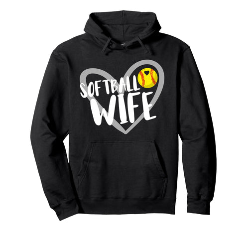 Softball Wife Hoodie - Custom Art Print Unisex - T-Shirt, Sweatshirt, Hoodie