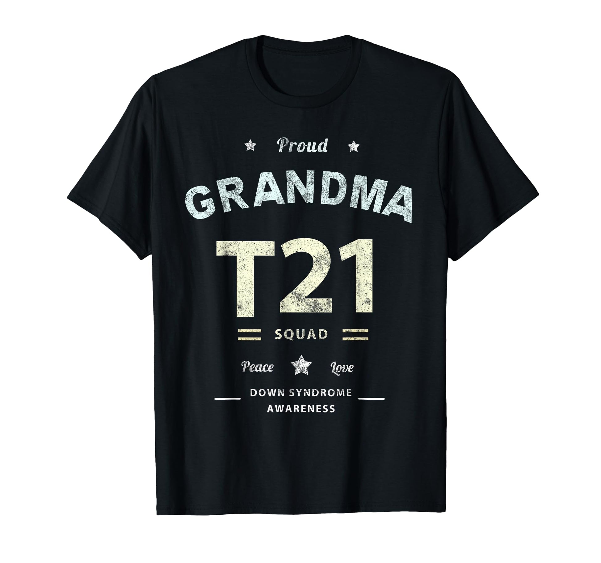 Proud Grandma T21 Squad Down T-Shirt - Minimalist Print for Adults - T-Shirt, Sweatshirt, Hoodie