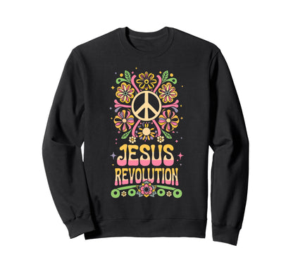 Jesus Revolution Christian Faith Sweatshirt - Novelty Apparel Men Women - T-Shirt, Sweatshirt, Hoodie