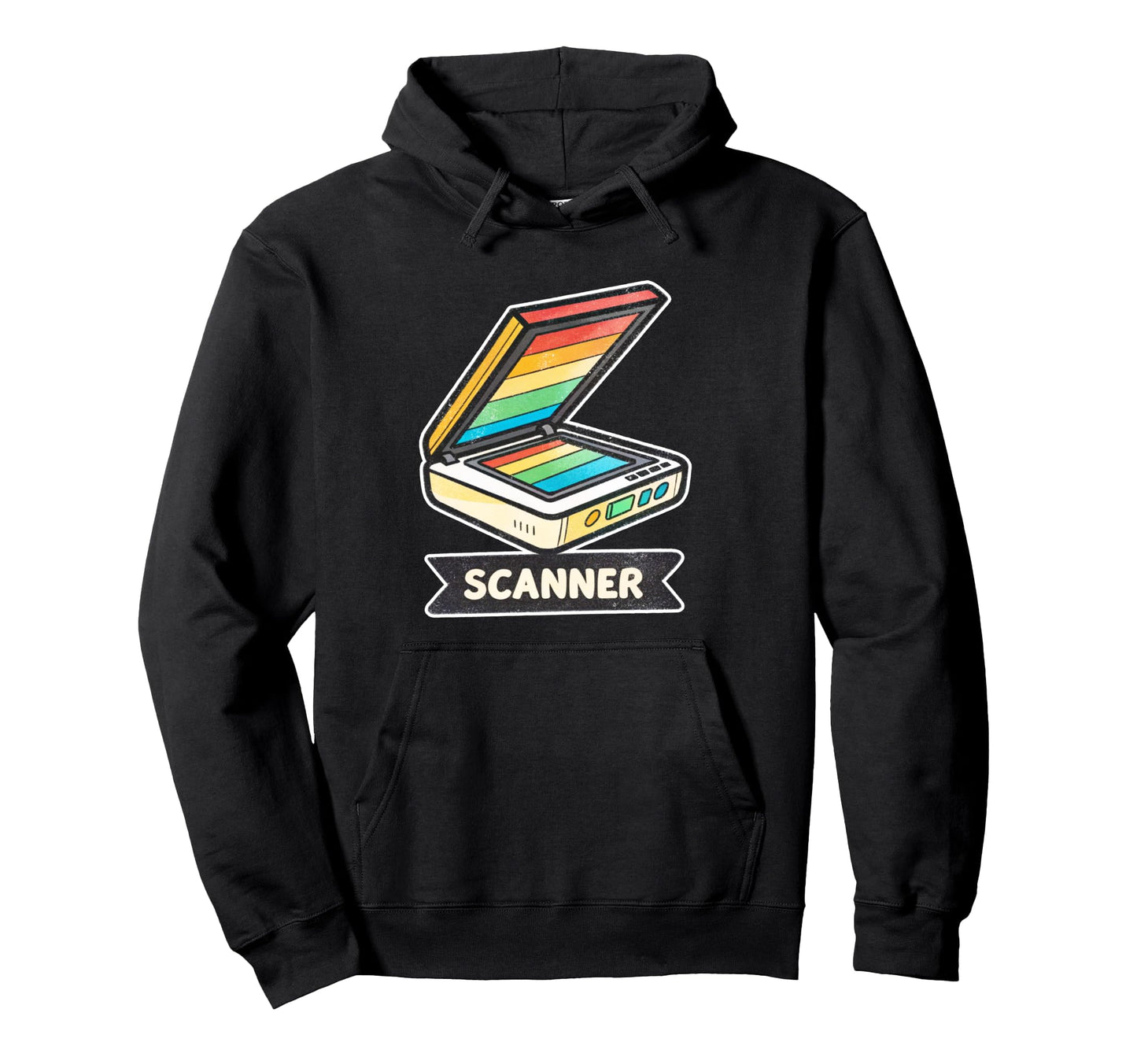 Scanner Rainbow Hoodie - Casual Everyday Wear for Adults - T-Shirt, Sweatshirt, Hoodie