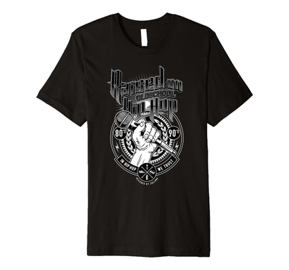 Raised Old School Hip Hop And T-Shirt - Custom Art Print Men Women - T-Shirt, Sweatshirt, Hoodie