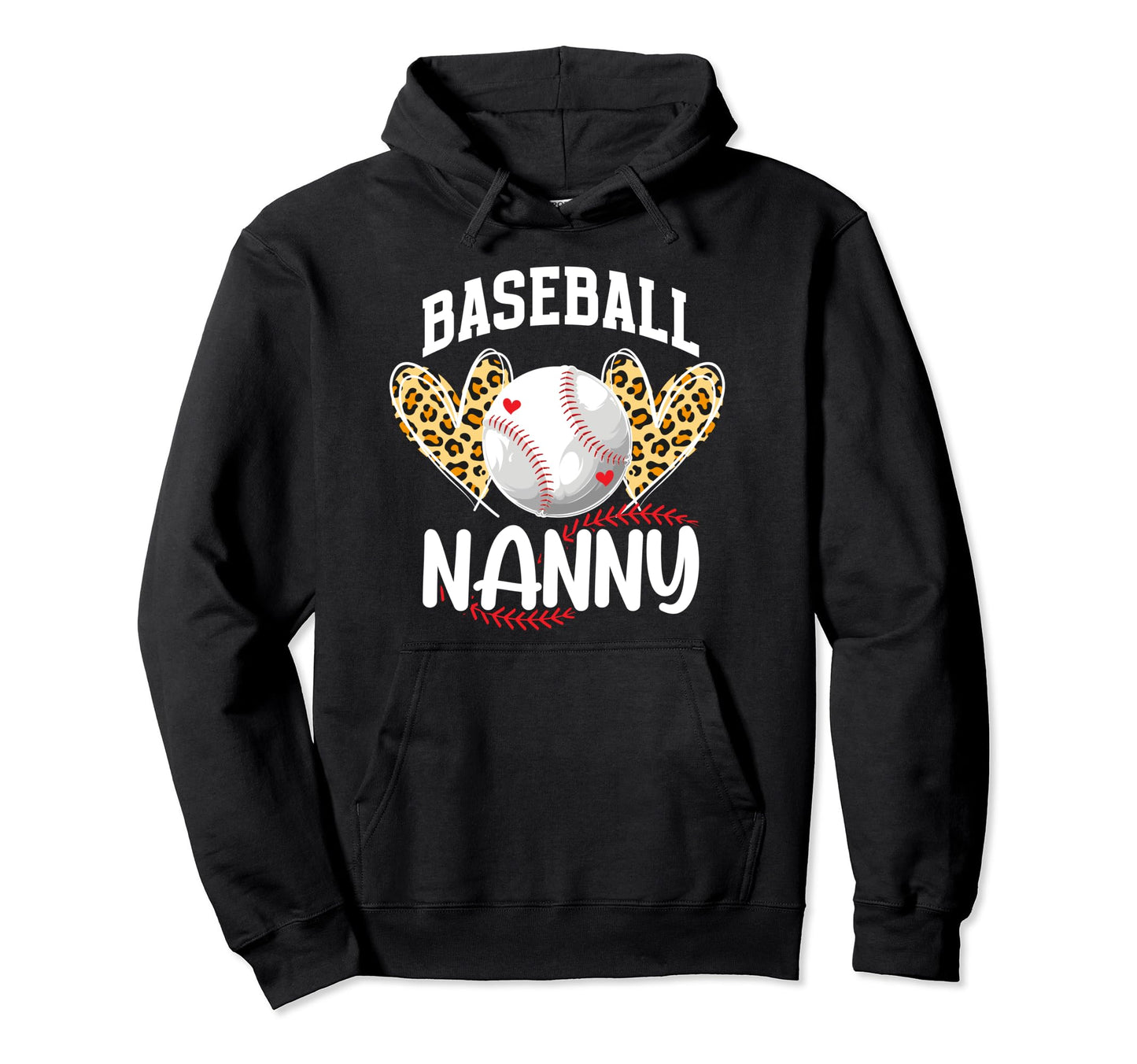 Baseball Nanny Proud Nanny Baseball Hoodie - Minimalist Print Men Women - T-Shirt, Sweatshirt, Hoodie