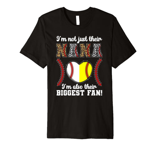 Their Biggest Fan Nana Softball T-Shirt - Minimalist Print for Adults - T-Shirt, Sweatshirt, Hoodie