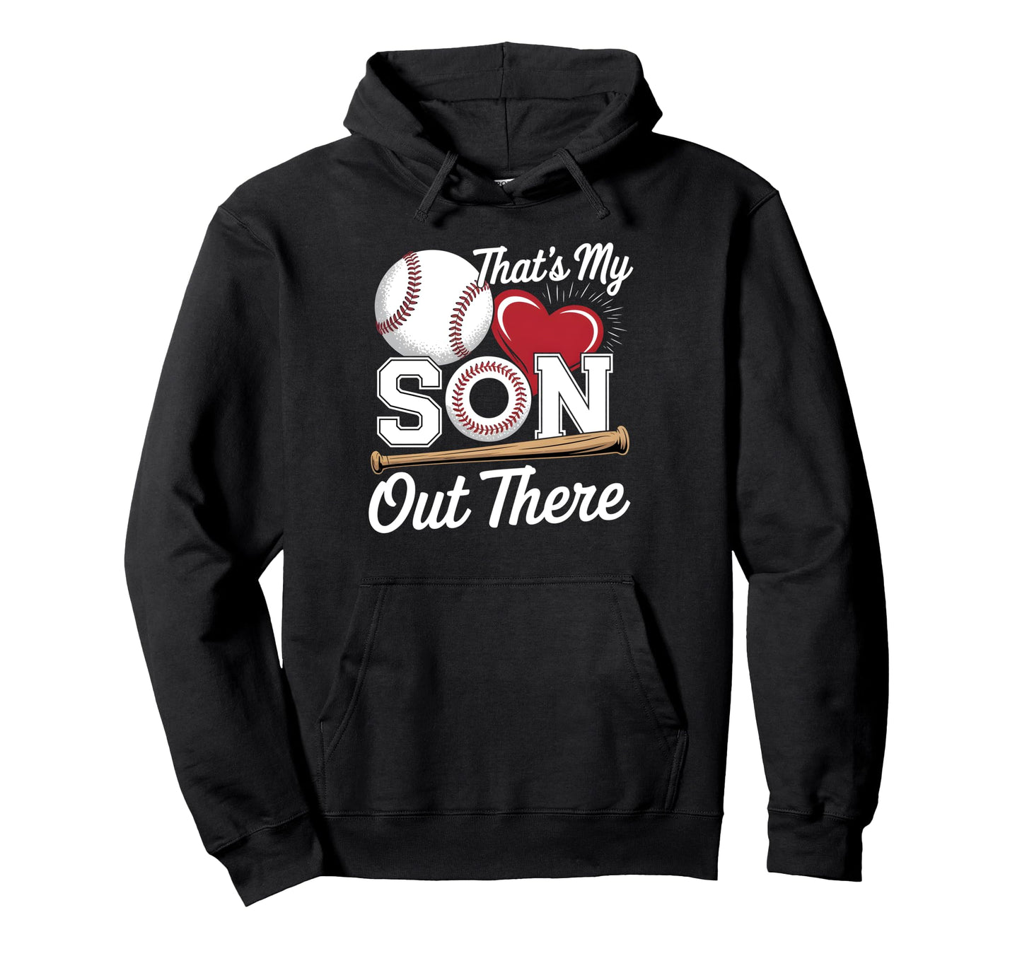 Thats My Son Baseball Grandma Mothers Hoodie - Aesthetic Graphic Men Women - T-Shirt, Sweatshirt, Hoodie