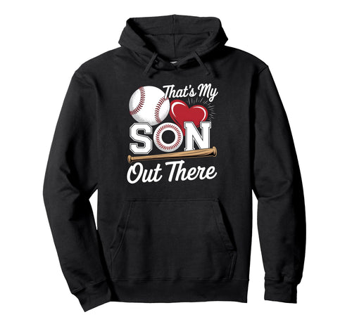 Thats My Son Baseball Grandma Mothers Hoodie - Aesthetic Graphic Men Women - T-Shirt, Sweatshirt, Hoodie