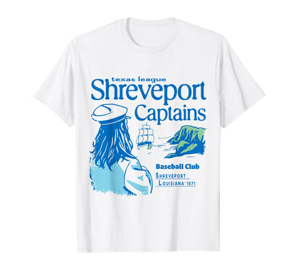 Shreveport Captains Baseball Team T-Shirt - Trendy Graphic for Adults - T-Shirt, Sweatshirt, Hoodie