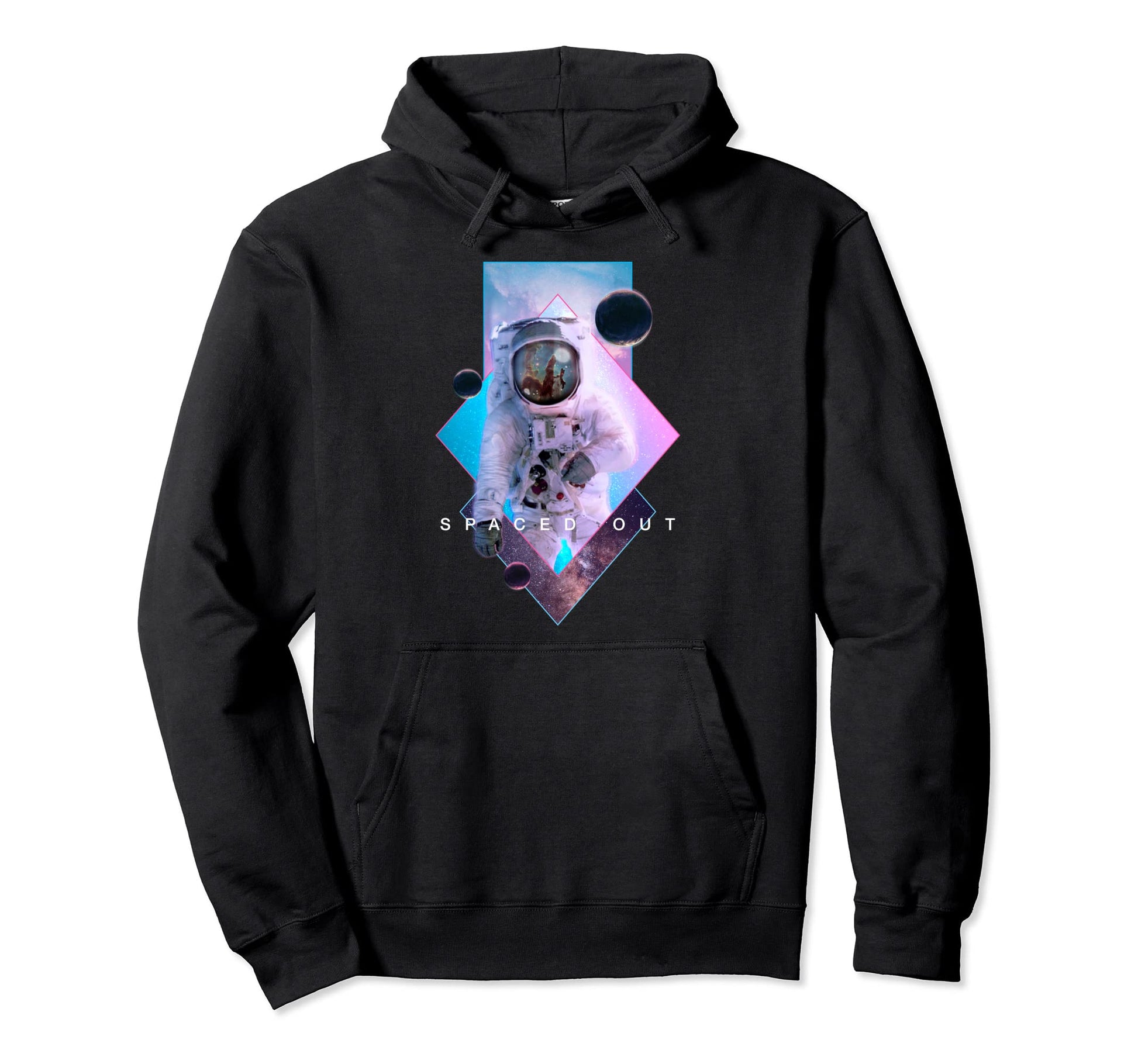 Spaced Out Astronaut Aesthetic Hoodie - Minimalist Print for Adults - T-Shirt, Sweatshirt, Hoodie