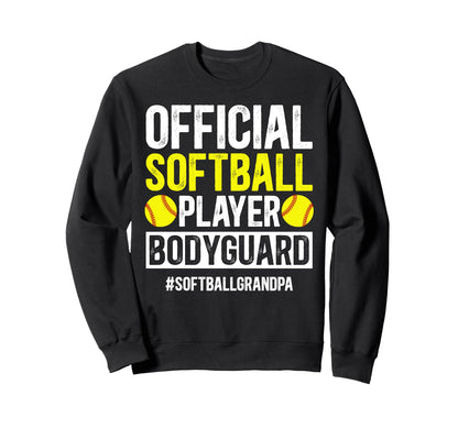 Softball Grandpa Funny Softball Sweatshirt - Custom Art Print Men Women - T-Shirt, Sweatshirt, Hoodie