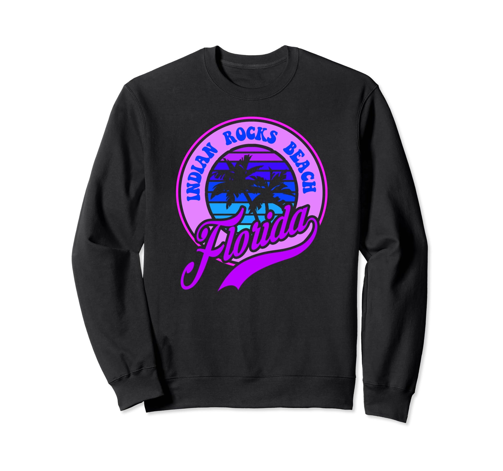 Indian Rocks Beach Florida Purple Sweatshirt - Minimalist Print for Adults - T-Shirt, Sweatshirt, Hoodie