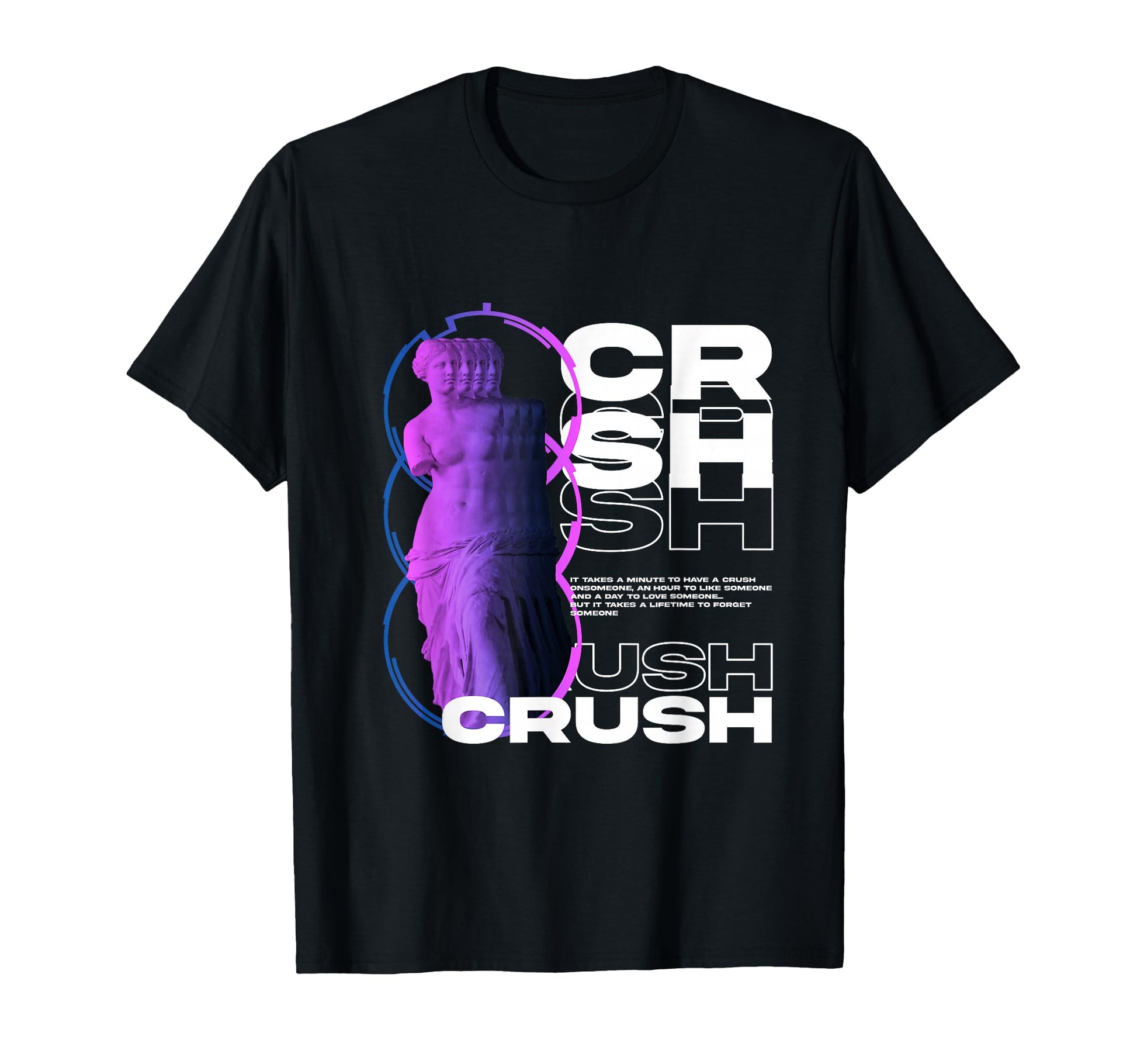Crush Greek Sculpture Aesthetic Edgy T-Shirt - Novelty Apparel Men Women - T-Shirt, Sweatshirt, Hoodie