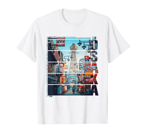 Osaka Vaporwave 80S 90S Japanese T-Shirt - Fun Novelty Design Unisex - T-Shirt, Sweatshirt, Hoodie