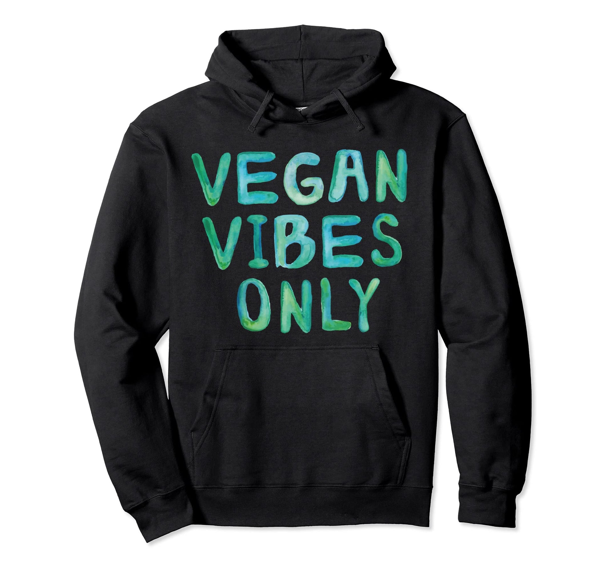 Vegan Vibes Only Boho Hoodie - Minimalist Print Men Women - T-Shirt, Sweatshirt, Hoodie