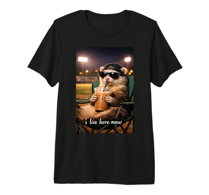Funny Ferrets Ballfield Baseball T-Shirt - Custom Art Print Men Women - T-Shirt, Sweatshirt, Hoodie