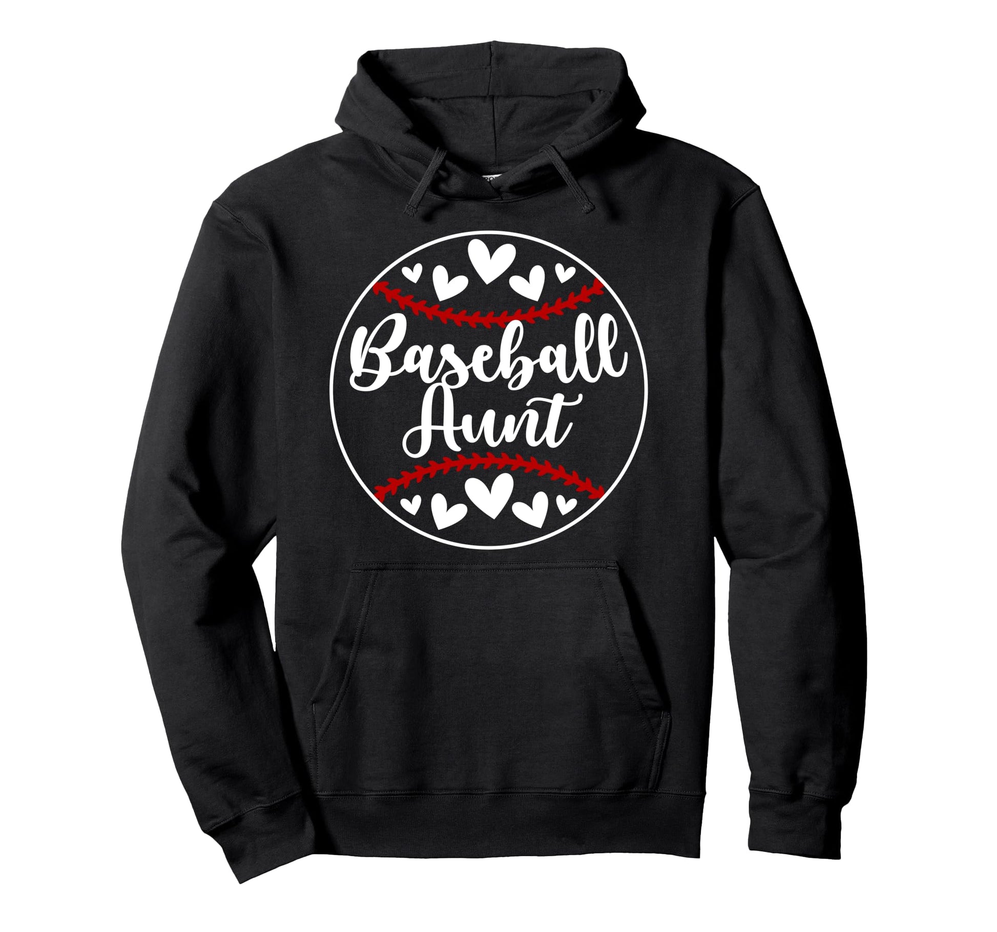 Baseball Aunt Baseball Player Auntie Hoodie - Custom Art Print Men Women - T-Shirt, Sweatshirt, Hoodie