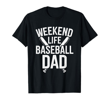 Homerun Father Baseball Dad Baseball T-Shirt - Minimalist Print Men Women - T-Shirt, Sweatshirt, Hoodie