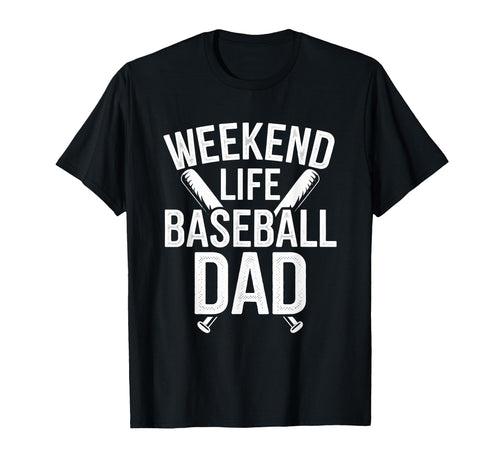 Homerun Father Baseball Dad Baseball T-Shirt - Minimalist Print Men Women - T-Shirt, Sweatshirt, Hoodie
