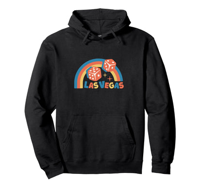 Colorful Rainbow Lucky Dices Las Vegas Hoodie - Novelty Apparel Men Women - T-Shirt, Sweatshirt, Hoodie