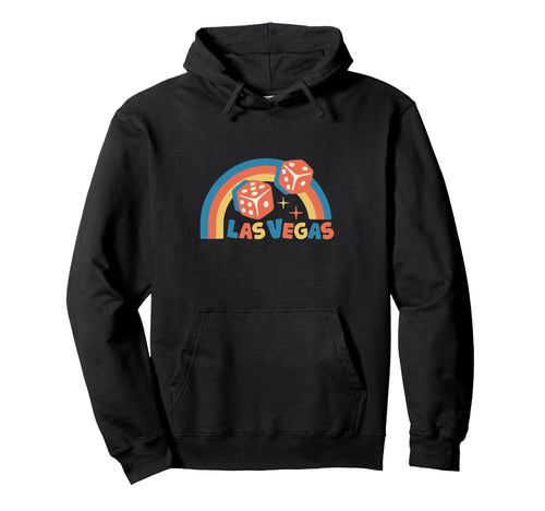 Colorful Rainbow Lucky Dices Las Vegas Hoodie - Novelty Apparel Men Women - T-Shirt, Sweatshirt, Hoodie