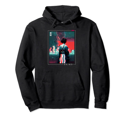 Cyberpunks Tokyo Indie Lofi Japan Hoodie - Trendy Graphic Men Women - T-Shirt, Sweatshirt, Hoodie
