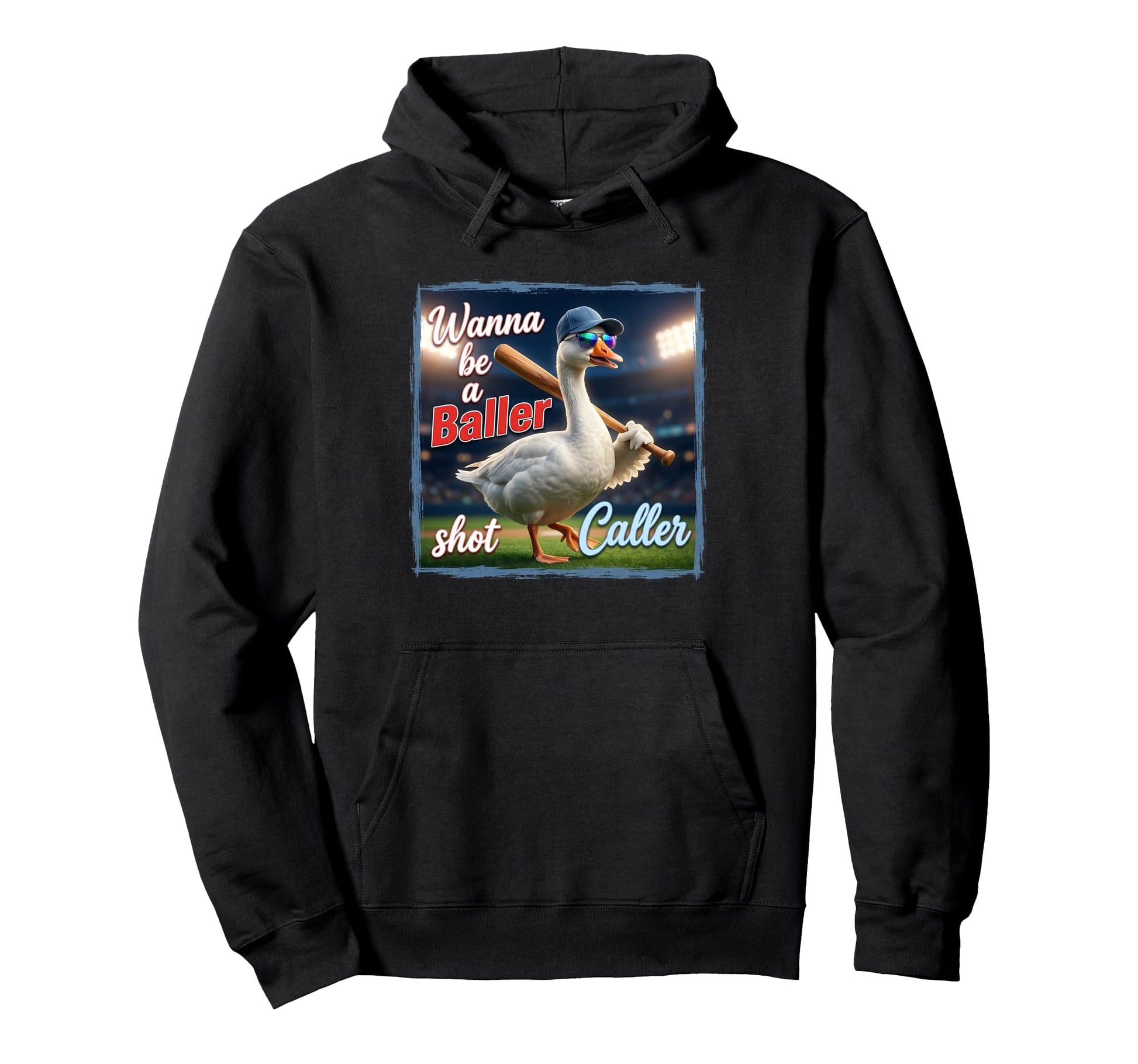 Baseball Season Game Day Vibes Wanna Be Hoodie - Novelty Apparel Men Women - T-Shirt, Sweatshirt, Hoodie