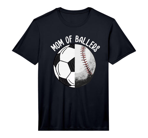 Mom Ballers Soccer Baseball Mama T-Shirt - Custom Art Print for Adults - T-Shirt, Sweatshirt, Hoodie