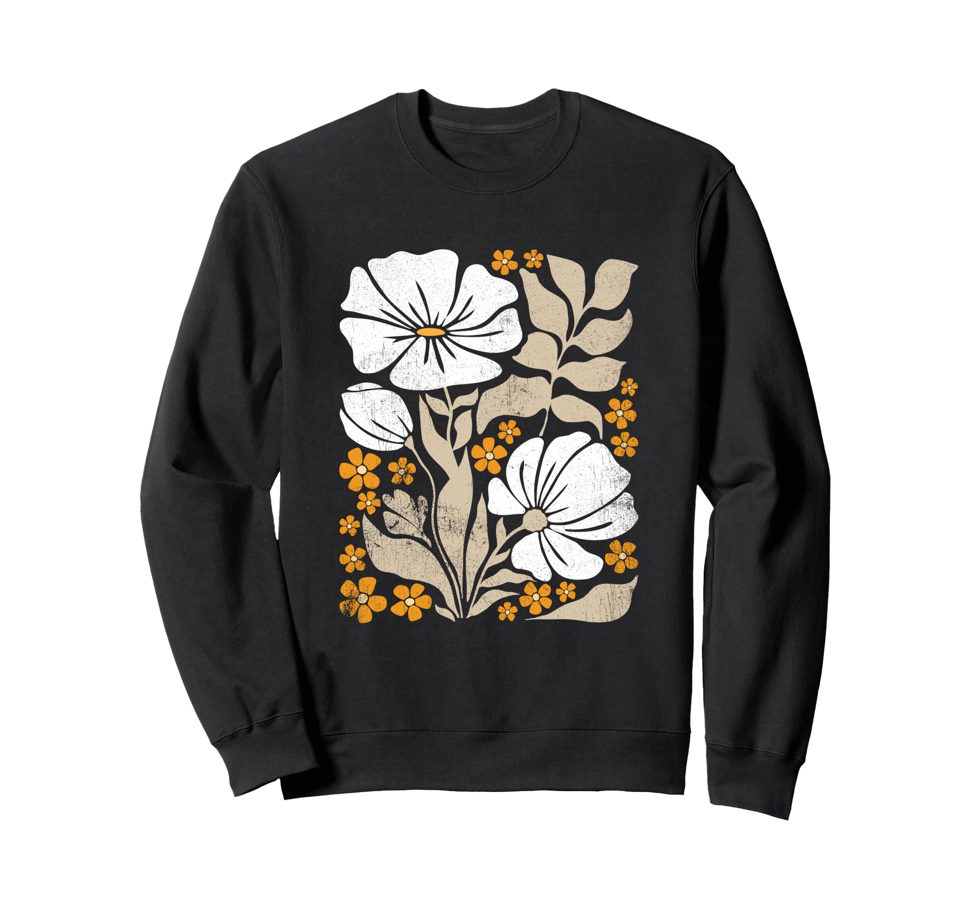 Boho Flowers Abstract Poppies Flower Sweatshirt - Streetwear Style Unisex - T-Shirt, Sweatshirt, Hoodie