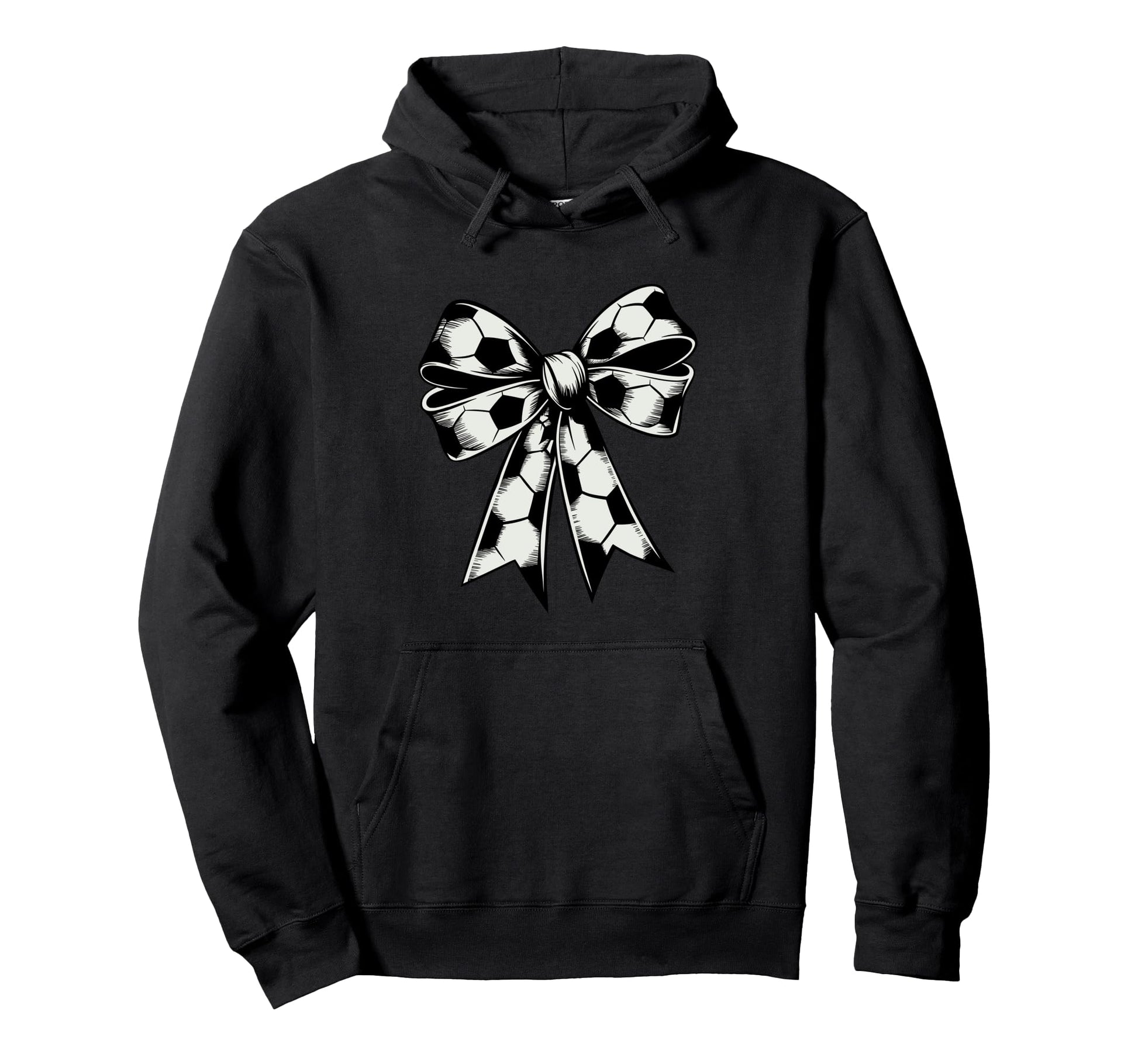 Coquette Bow Soccer Ball Mom Life Game Hoodie - Unique Graphic Men Women - T-Shirt, Sweatshirt, Hoodie