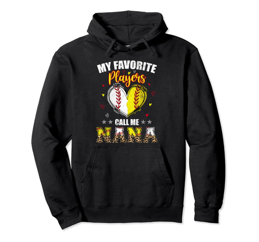 My Favorite Baseball Softball Players Hoodie - Minimalist Print for Adults - T-Shirt, Sweatshirt, Hoodie