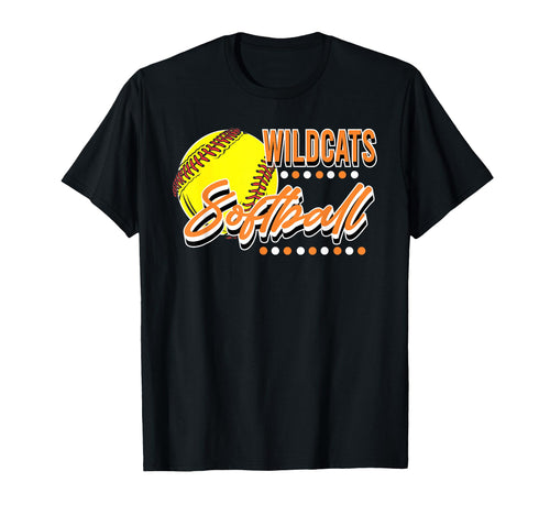 Wildcats Softball Team Mom Game Day T-Shirt - Custom Art Print Men Women - T-Shirt, Sweatshirt, Hoodie