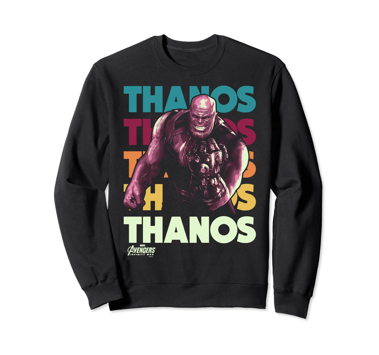 Marvel Infinity War Thanos Rainbow Sweatshirt - Graphic Print for Adults - T-Shirt, Sweatshirt, Hoodie