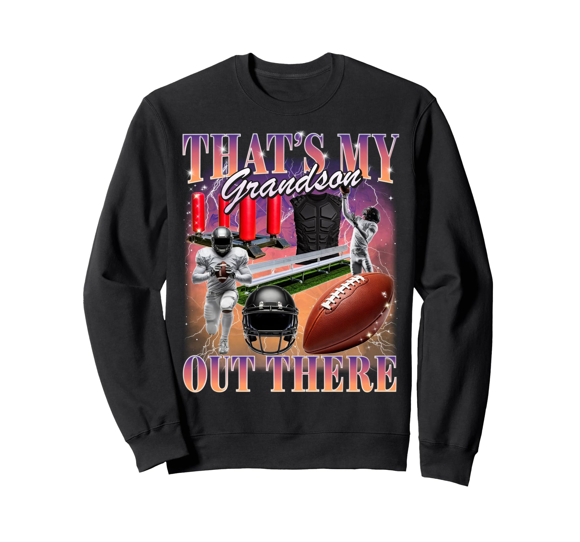 Thats My Grandson Out There 90S Sweatshirt - Aesthetic Graphic for Adults - T-Shirt, Sweatshirt, Hoodie
