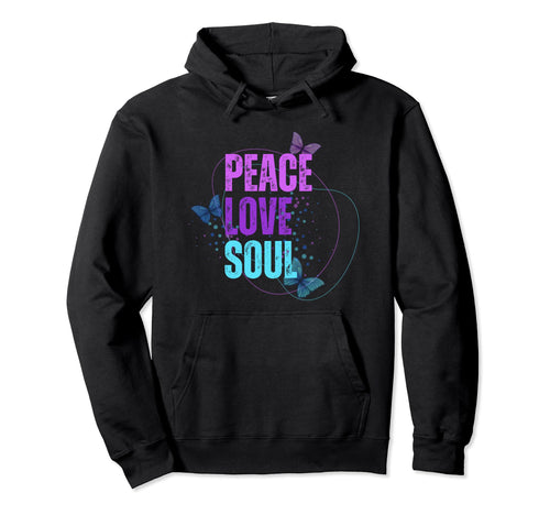 Peace Butterfly Love Peace And Hoodie - Minimalist Print for Adults - T-Shirt, Sweatshirt, Hoodie