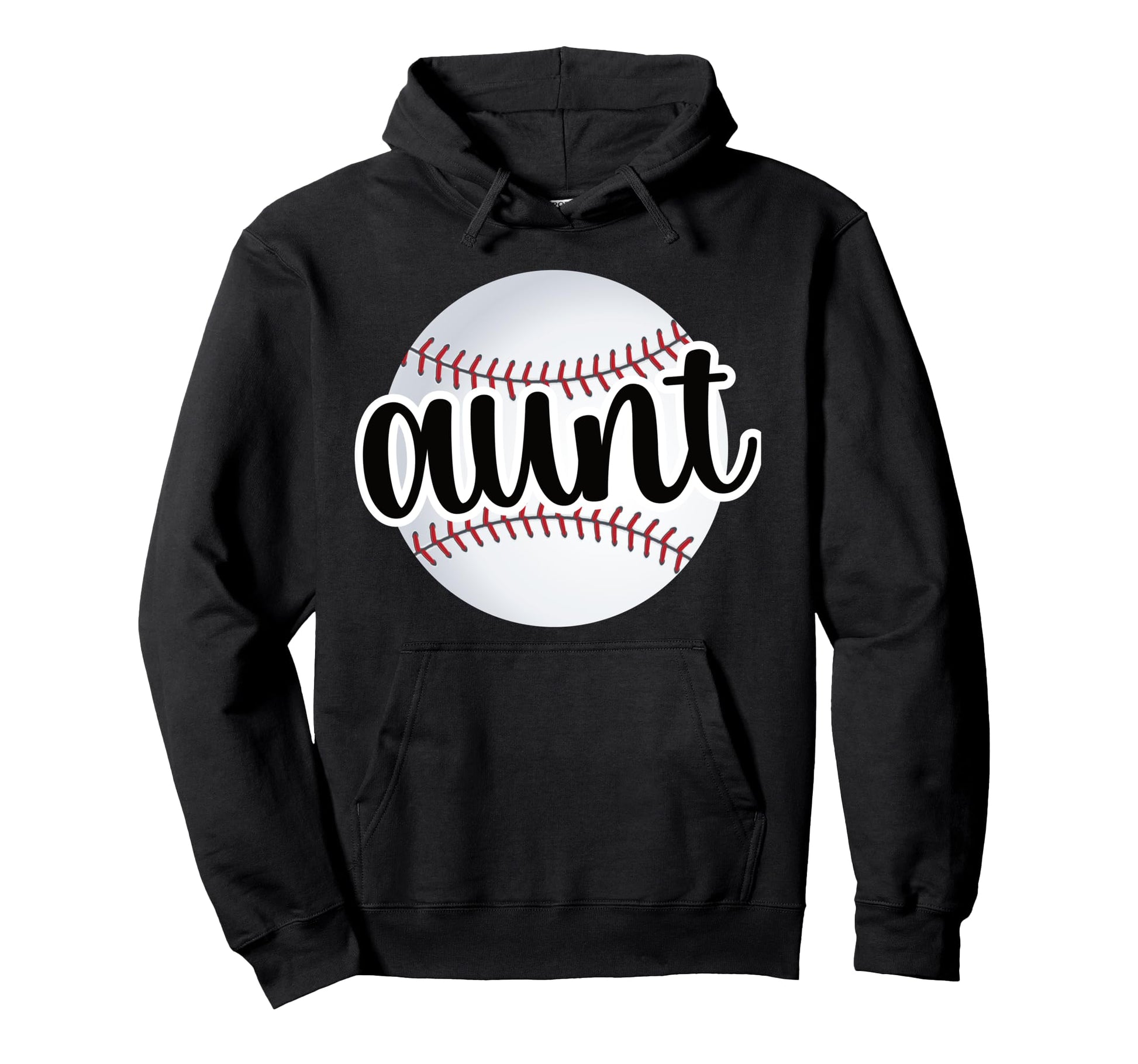 Baseball Aunt Baseball Fan Proud Hoodie - Casual Everyday Wear Unisex - T-Shirt, Sweatshirt, Hoodie