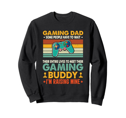 Funny Gamer Fathers Day Video Sweatshirt - Minimalist Print for Adults - T-Shirt, Sweatshirt, Hoodie