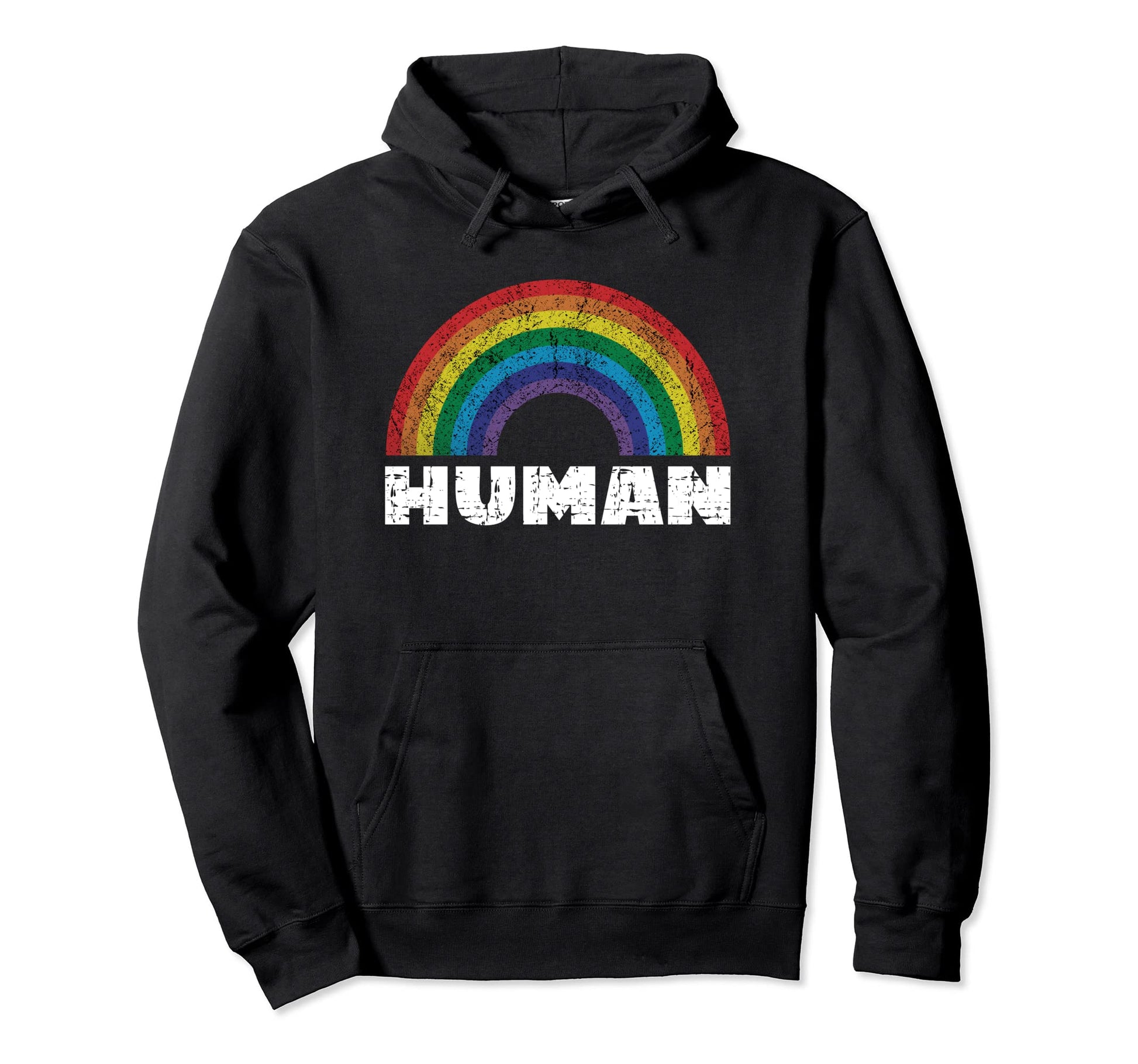 Human Rainbow Pride Lgbtq Hoodie - Streetwear Style for Adults - T-Shirt, Sweatshirt, Hoodie