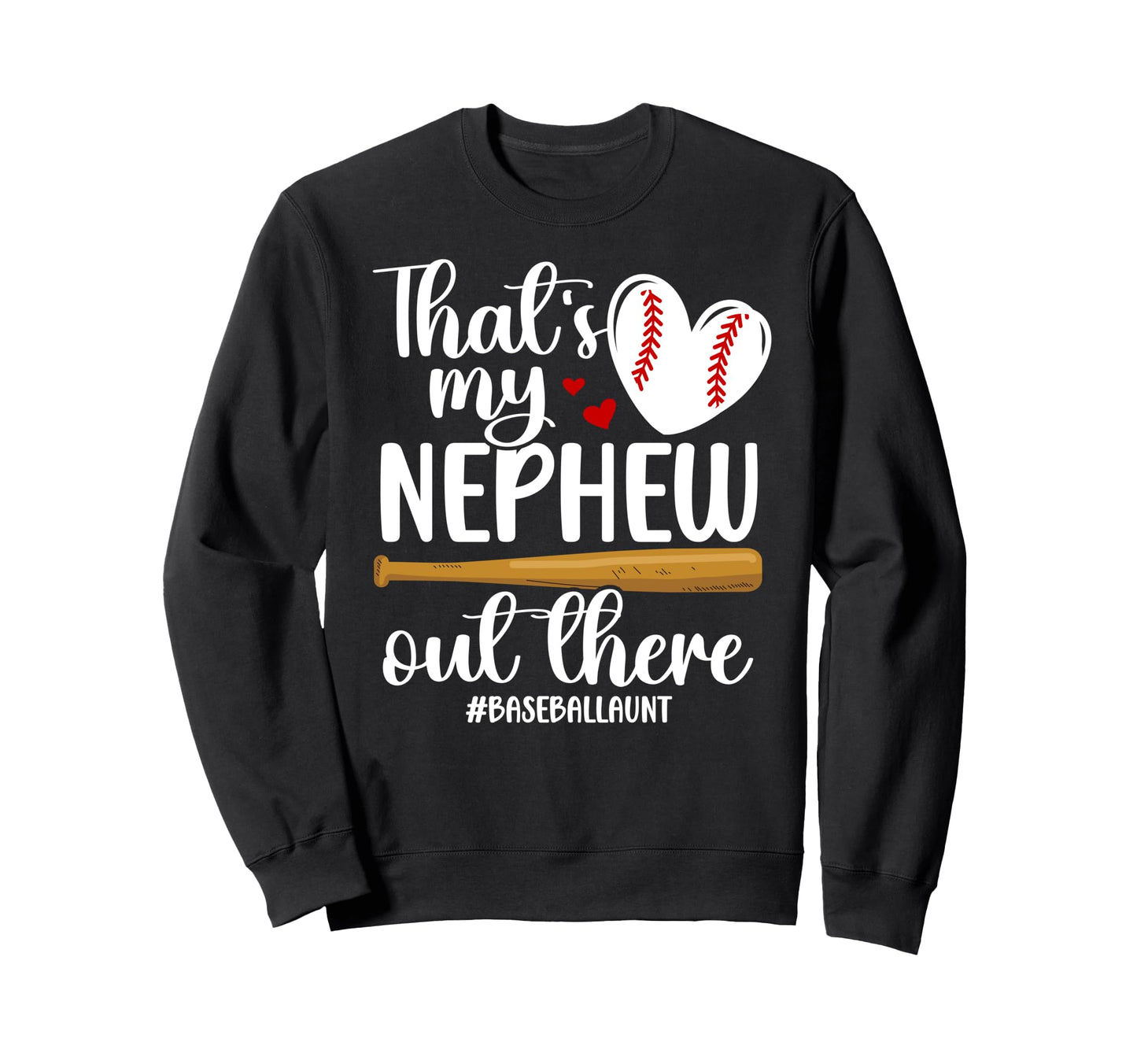 Proud Baseball Aunt Baseball Sweatshirt - Minimalist Print for Adults - T-Shirt, Sweatshirt, Hoodie