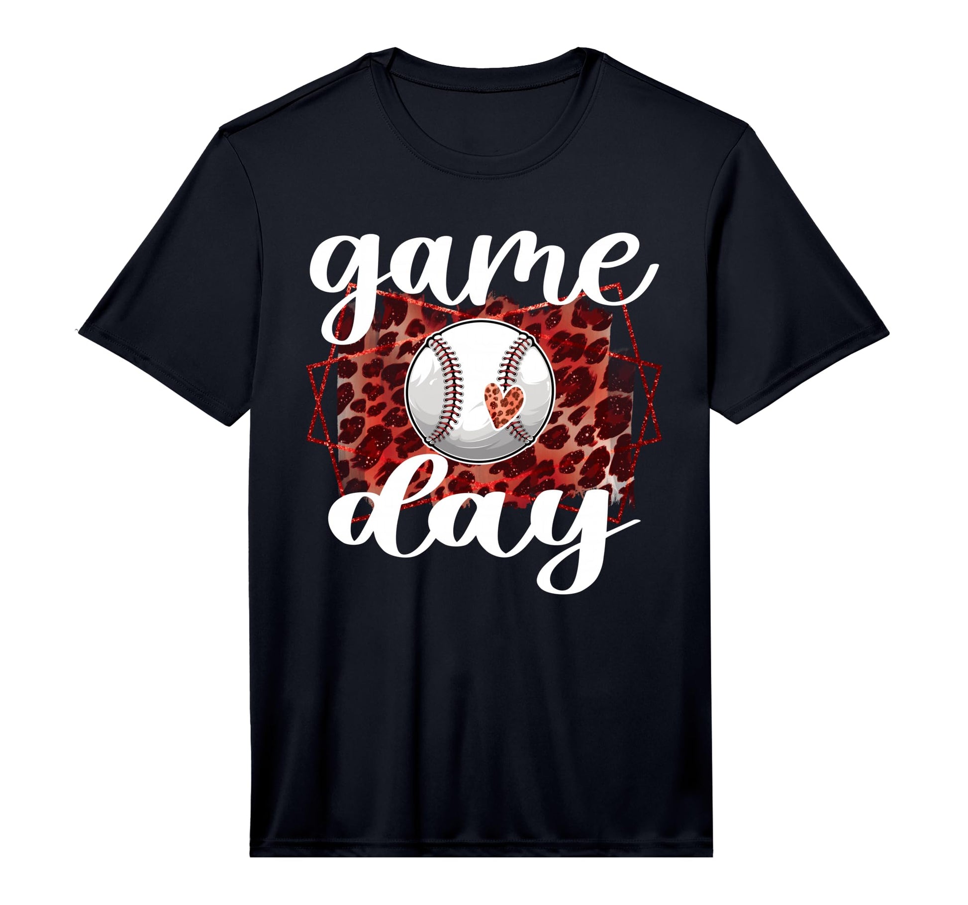 Game Day Leopard Baseball Game Day T-Shirt - Unique Graphic for Adults - T-Shirt, Sweatshirt, Hoodie