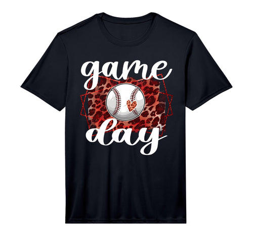 Game Day Leopard Baseball Game Day T-Shirt - Unique Graphic for Adults - T-Shirt, Sweatshirt, Hoodie