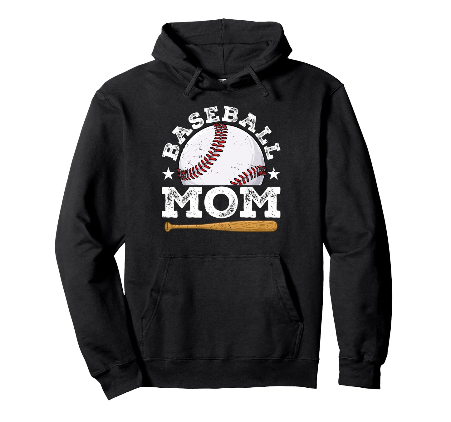 Baseball Mom Mommy Mother Happy Mothers Hoodie - Unique Graphic Men Women - T-Shirt, Sweatshirt, Hoodie