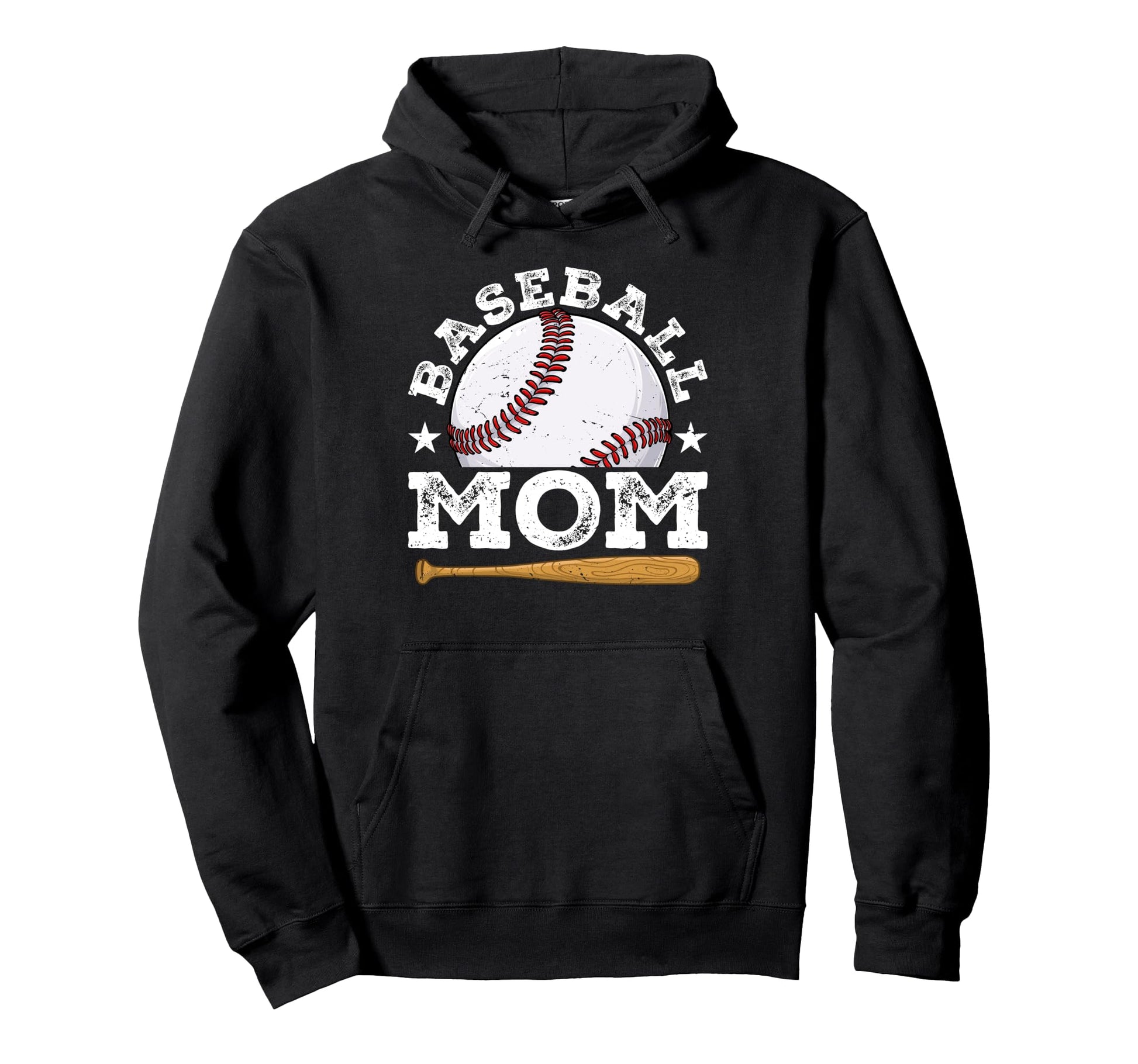 Baseball Mom Mommy Mother Happy Mothers Hoodie - Unique Graphic Men Women - T-Shirt, Sweatshirt, Hoodie