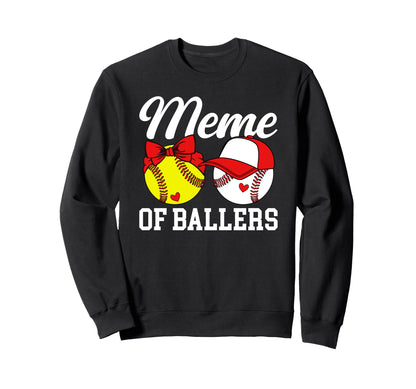Meme Ballers Baseball Softball Meme Sweatshirt - Aesthetic Graphic Unisex - T-Shirt, Sweatshirt, Hoodie